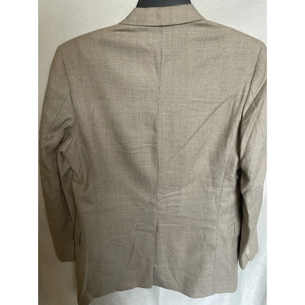 Vintage KINGSRIDGE‎ SPORT COAT BLAZER JACKET Custom Fabric Camel/Tan Union Made